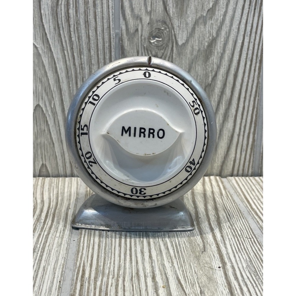 VTG Mirro 60 Minute Timer Art Deco MCM Retro Made In Lebanon TN USA Works